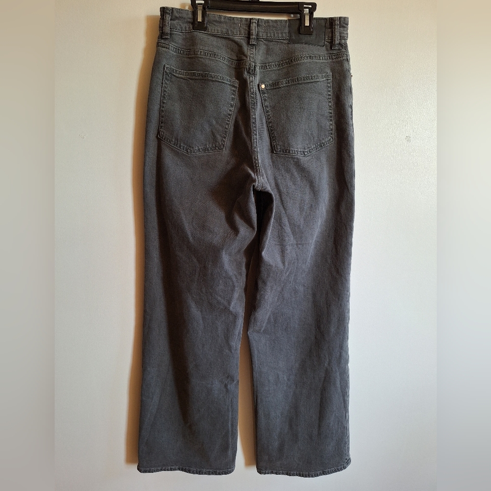 H&M Bleecker High Rise Wide Leg Jeans Size 8 - Picture 3 of 12